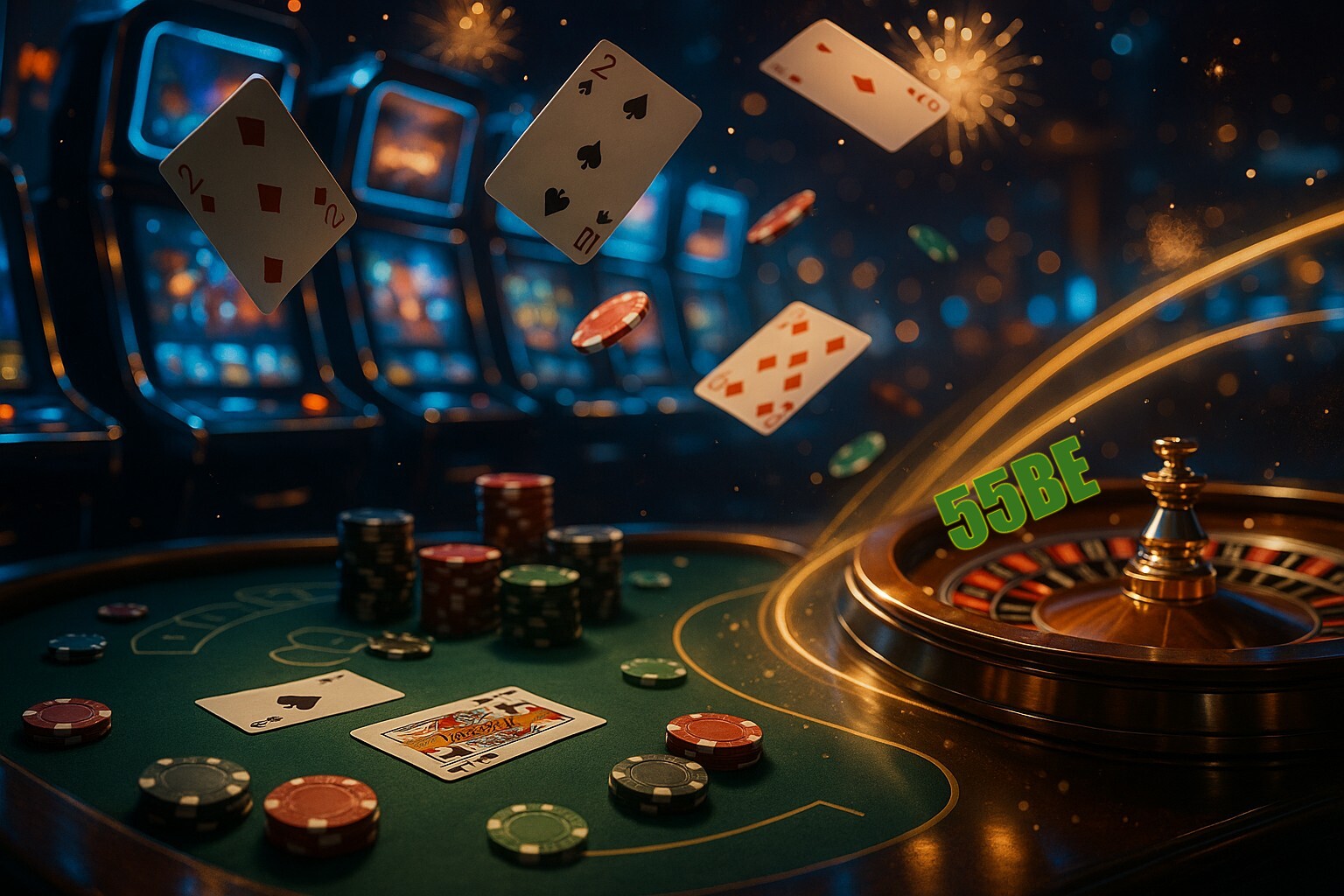 Jogos emocionantes no 55BE